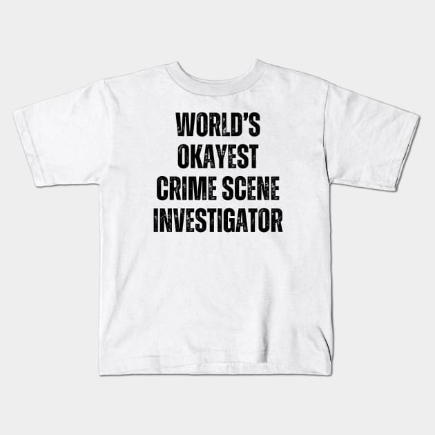 Crime Scene Investigator Kids T-Shirt by Haministic Harmony